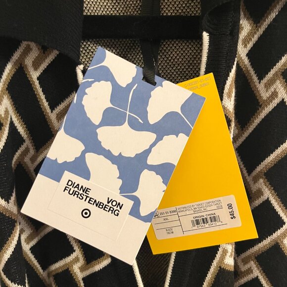 Diane Von Furstenberg Collared Sleeveless Sweaterknit MidiWrap Dress - Picture 5 of 6